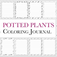Potted Plants Coloring Journal (Extended)