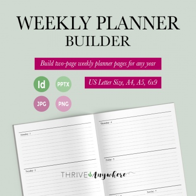Weekly Planner Builder