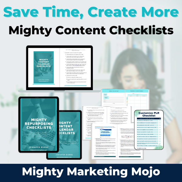 Jennifer Burke MMM Content Checklists