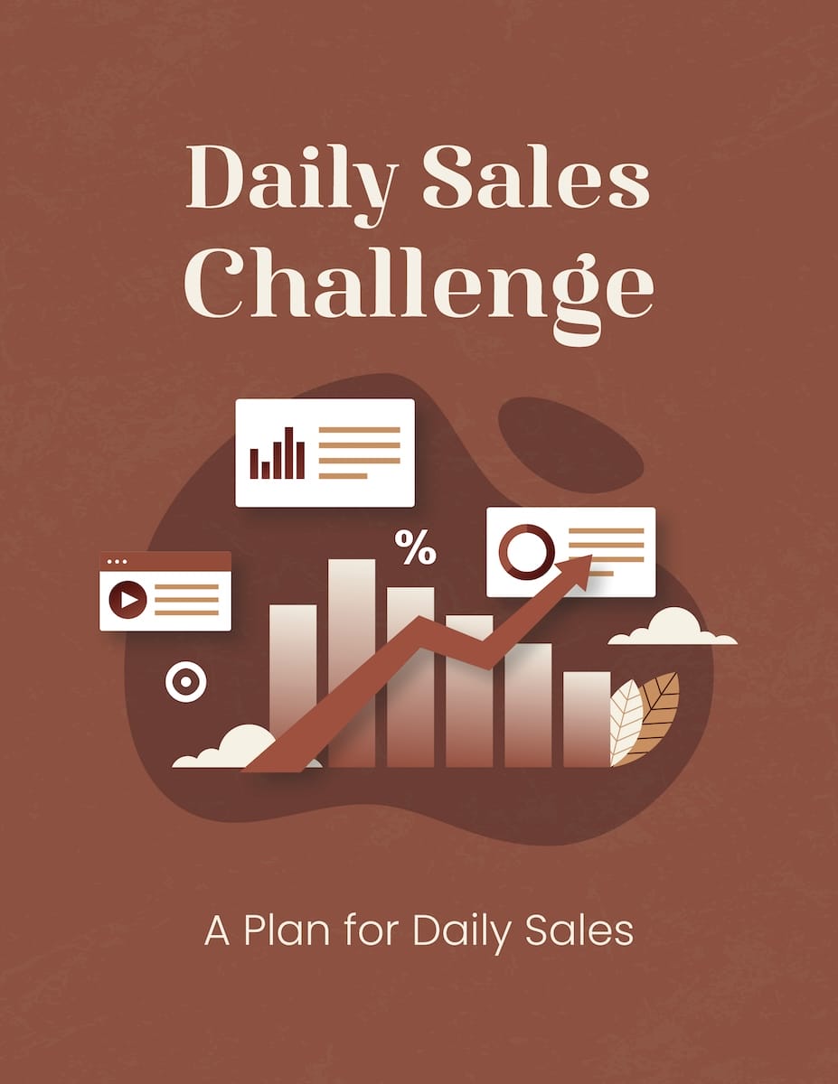 Daily Sales Challenge cover page design